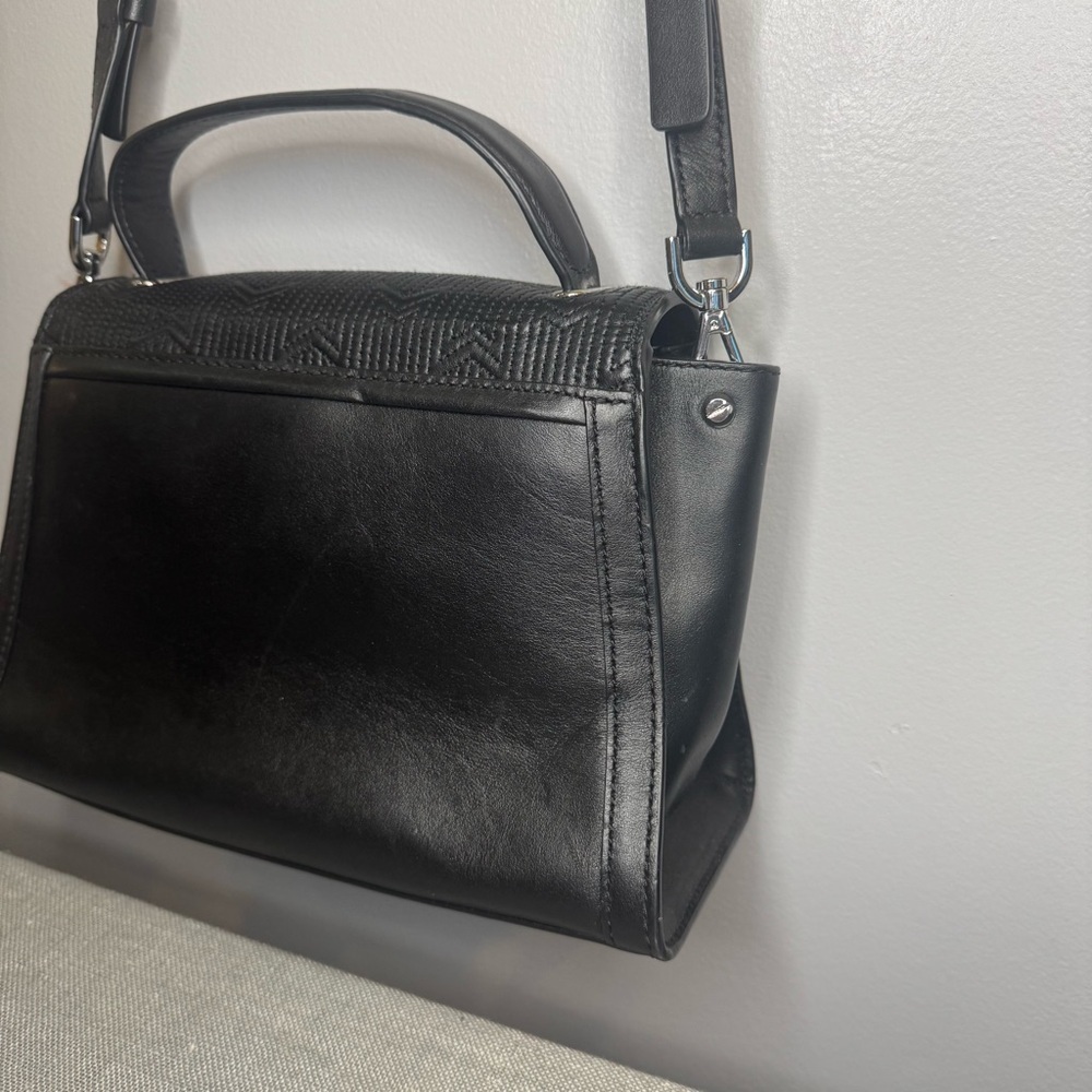 Michael Kors Whitney Medium Quilted Top Handle Satchel Black / Silver - Picture 8 of 11